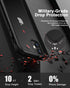iPhone 11 Crystal Clear Case - Black, Shockproof Bumpers, Anti-Scratch Hard PC Back & Soft TPU Frame, No Yellowing.