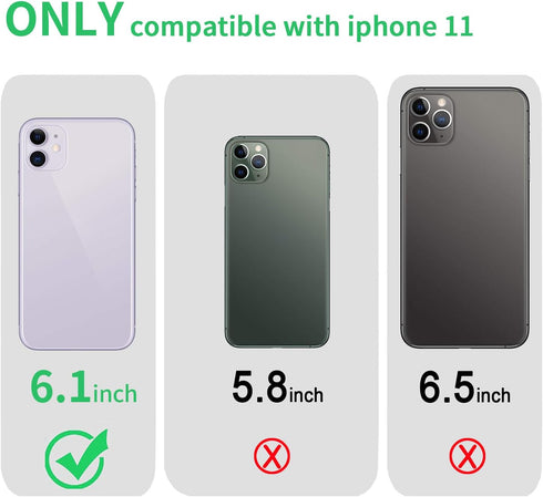 Compatible with iPhone 11 Case, Clear TPU Shockproof Bumper Cover, Anti-Scratch Protective Slim Thin Case for 11 6.1inch