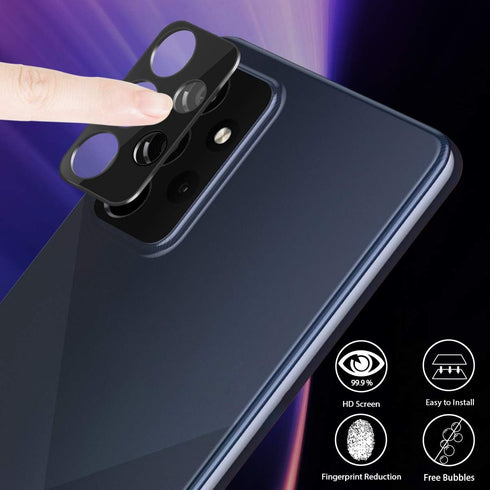 Orzero (3 Pack) Camera Lens Protector for Samsung Galaxy A52, A72 (4G & 5G), 9 Hardness HD Anti-Scratch
