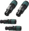 Neutrik NL4FXX-W-S (4pk) 4-Pole speakON Cable Connector, Green Bushing Screw Terminal Assembly