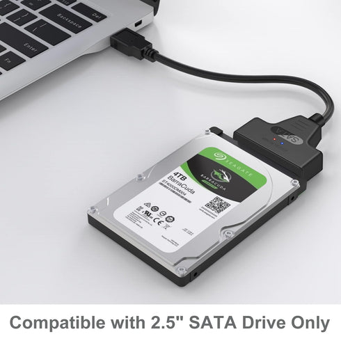 SATA to USB 3.0 Adapter Cable for 2.5 Inch Hard Drive HDD/SSD Data Transfer, External Converter Support UASP