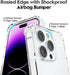 iPhone 14 Pro Max Case, Clear Transparent Jelly Protective Silicone Phone Case, Thin Slim Fit Soft TPU Shockproof,