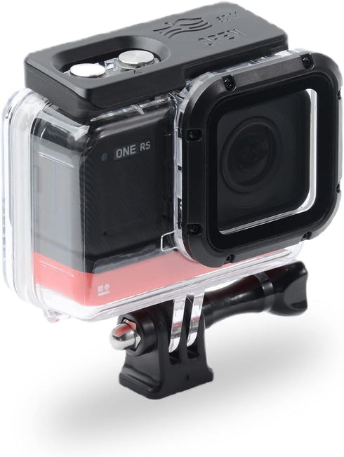 Waterproof Housing Case for Insta360 ONE RS 4K Edition, Underwater Diving Protective Shell with Bracket Accessories