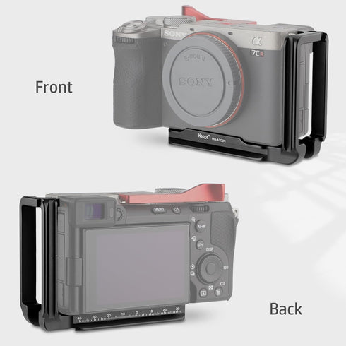 Haoge Camela L Bracket for Sony A7C2 A7CR Camera, Integrated Metal Arca Style Compatible Quick Release Plate