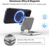 Foldable 2 in 1 Magnetic Charging Station for Apple, Aluminum Alloy Wireless Travel Charger Stand for iPhone 15/14/13