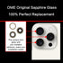 ASDAWN Back Camera Lens Glass Replacement for iPhone 15 Pro, 6.1 Inches, Pre-Installed Adhesive with Installation Manual