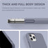 SURPHY iPhone 11 Pro Case, Thickened Liquid Silicone, 5.8 inches, with Microfiber Lining, Lavender Gray