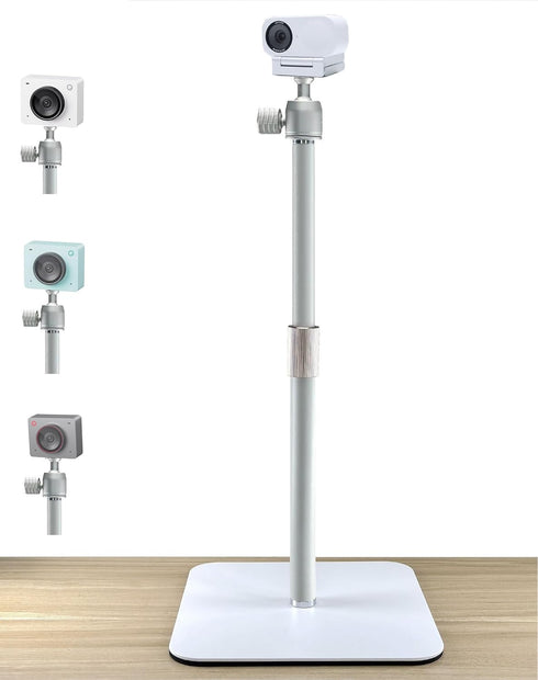 AceTaken White Webcam Stand Holder Compatible with OBSBOT Meet 2/Meet SE and Insta360