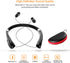 Foldable Bluetooth Headset, Beartwo Lightweight Retractable Headphones for Sports & Exercise, Noise Cancelling Stereo