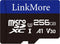 LinkMore XV13 256GB MicroSD Memory Card, MicroSDXC A1 UHS-I U3 V30 Class 10,