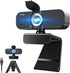 Lusinx 1080P Webcam for Computer/Laptop/Desktop/PC, External Camera with Microphone, USB Plug&Play, Auto Low