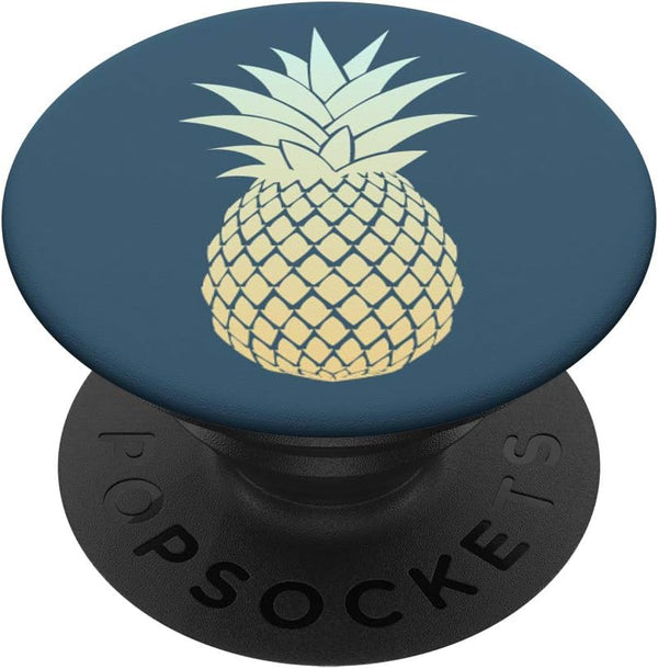 Yellow Cyan Blue Beach Hawaii Summer Pineapple Gradient PopSockets PopGrip