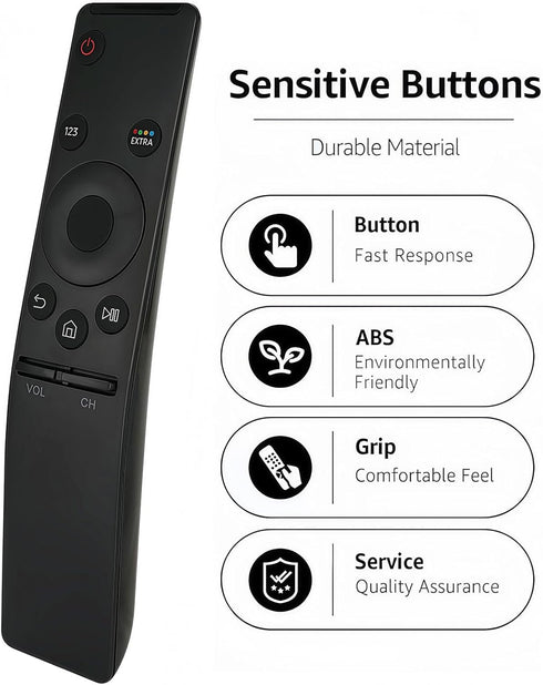 New Universal Remote Control Compatible for Samsung TV BN59-01259B, BN59-01259D, BN59-01259E, 4K Controller