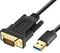 USB to VGA Adapter Cable 6.5FT, Compatible with Mac OS/Windows, 1080P Monitor Display Adapter