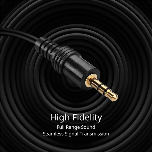 TNP AUX Headphone 3.5mm Extension Cable (3 Feet) - Male to Female Audio Auxiliary Jack Adapter