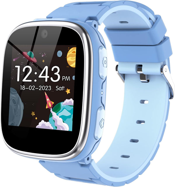 Kids Smart Watch for Boys Girls, Game Smart Watch Gifts for 4-12 Years Old with 15 Games, Camera, Music Player