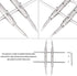 Professional Camera Lens Spanner Wrench, Double Head Arc Design, Repair Opening Tool for DSLR Camera Lens