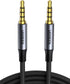 UGREEN 3.5mm Audio Cable Braided, 4-Pole Hi-Fi Stereo TRRS Jack Shielded Male to Male AUX Cord, 6FT