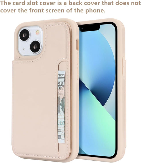 iCoverCase Wallet Phone Case for iPhone 13 Mini with Card Holder, RFID Blocking PU Leather Protective Case