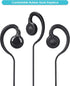 2-Pack Walkie Talkie Earpieces, 2.5mm/3.5mm 2-Pin Headset with PTT Mic for Motorola Radios