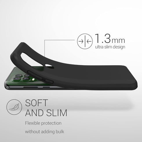 kwmobile Case Compatible with Motorola Moto G Stylus 5G, Soft Slim Protective TPU Silicone Cover (Black Matte)