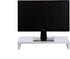 Mind Reader Woodland Collection Monitor Stand, 33 lb. Capacity, Desktop Organizer, White