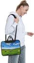 MROWYC Stylish milk cow printed laptop crossbody bag, dual-purpose business briefcase, large capacity storage