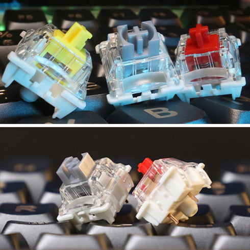 Gateron G Pro 3.0 Yellow Switch, 5-pin Linear Pre-Lubricated Switch for Mechanical Keyboards (70)