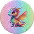 Pink Orange Baby Kawaii Dragon Cute Birthday Print PopSockets Standard Grip