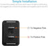 MICTUNING 2.1A Dual USB Charger Power Socket with Digital Voltmeter Blue LED Light for Smartphone iPhone iPad PDA