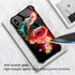 CARLOCA Compatible with iPhone XR Case,iPhone XR Cases for Girls Women Boys Men Young,Flower and Dragon Pattern Design Shockproof Anti-Scratch Case for iPhone XR