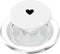 PopSockets Phone Grip Heart PopSocket - B&W Heart PopGrip for MagSafe