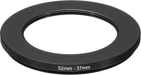 PATIKIL 52mm-37mm Metal Step Down Ring, Aluminum Filter Adapter for Camera Lenses Hood, Black