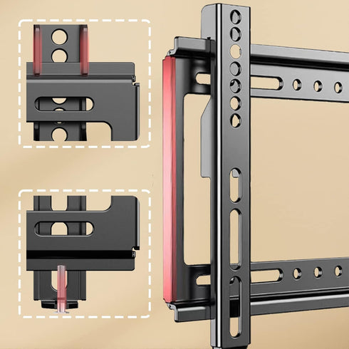 TV Wall Mount Bracket Low Profile Fixed for 14-43 Inch LED, LCD, Plasma TVs, Universal Mount Fits 8" Wood Studs