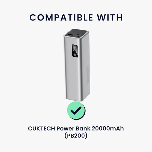 kwmobile 20000mAh (PB200) Case Compatible with CUKTECH Power Bank - Portable Powerbank Cover - External Battery Charger