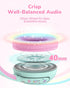 BTH27 2+ 75/80dBA 74H 5.4, iClever Toddler Headphones for Year Old-CPC Certified, Safe Volume Limited, Playtime