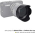 Reversible Lens Hood for Canon EF-M 15-45mm and RF-S 18-45mm Lens on EOS R100 R50 R10 R7 M50 M6 Mark II