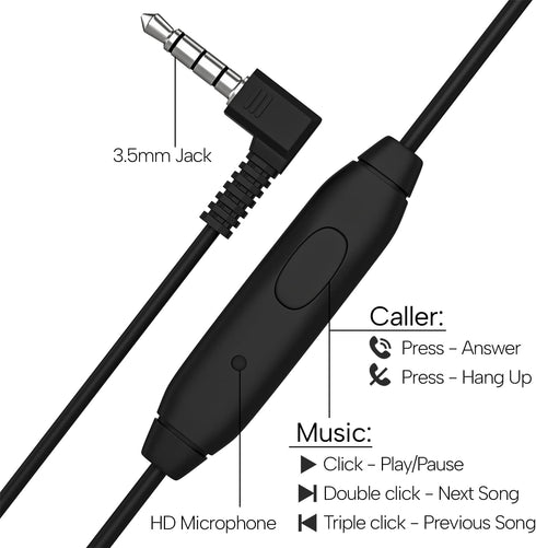 Maeline Bulk Classroom Student Headphones with Microphone, On-Ear Stereo Headphones for Kids, 20 Pack