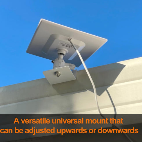 Gutter Mount for Eufy, Wyze, Google Nest, Arlo, Compatible with Any Security Camera and Solar Panel with 1/4 Screw