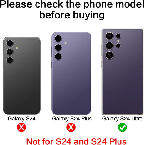 2PCS ASDAWN Back Rear Camera Lens Glass Replacement for Galaxy S24 Ultra 6.8 Inches Repair Kit