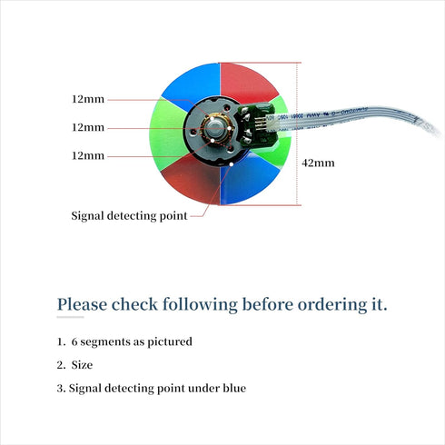 2024 Upgraded Color Wheel for Optoma Projectors HD20, HD220, HD200X, etc.