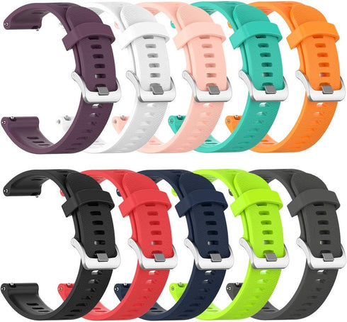 Garmin Forerunner 245 Band, Soft Silicone Replacement Band for Forerunner 645 (No Tracker, Replacement Bands Only)
