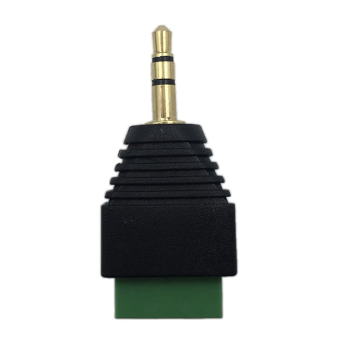 CERRXIAN 3.5mm 3 Pole Stereo Audio Video Male to 3 Screw Terminal Female Adapter, 2-Pack