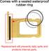 ASDAWN SIM Card Slot Replacement for iPhone 11, SIM Card Tray Holder, Waterproof Rubber Ring and SIM pin (Single Sim