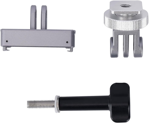 NICEYRIG Quick-Release Adapter Mount Kit for DJI Action 4/3/2, Strong Magnetic, with Cold Shoe & Tripod Holder - 587
