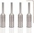 Monosaudio B80R 4 pcs Pure Copper Banana Plugs, Screw Locking Speaker Plug Connectors for Home Theater, AV Receiver,