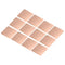 MECCANIXITY Heatsink Copper Pad Shim - 20mm x 20mm x 0.3mm Thermal Conductive Heat Sink Pack of 12