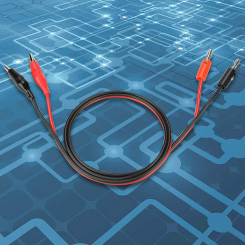 Banana Clip Test Multimeter Probe Cable, 30V 5A for Adjustable DC Regulated Power Test
