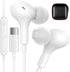 USB C Headphones for Apple iPhone 15 Plus, iPad, Google Pixel 8 8A, Samsung Galaxy S24 S23 S22 S21 Ultra Wired Earbuds