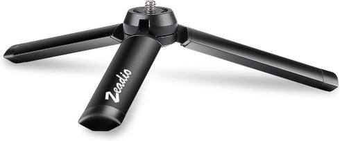 Zeadio Metal Mini Tripod, Compact Desktop Stand for Smooth 4, Osmo Mobile, Gimbal Handle Grip Stabilizer